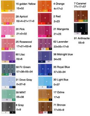 picture of a color chart